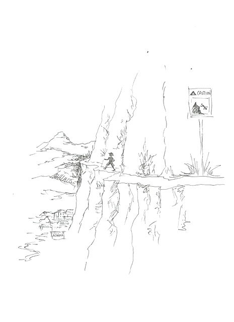 Vertigo trail. Illustration for Casita 26 by Virgínia Jiménez Perez